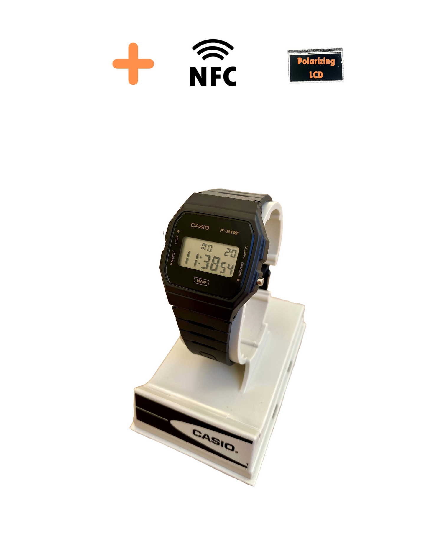 Casio f91w (black/gold)